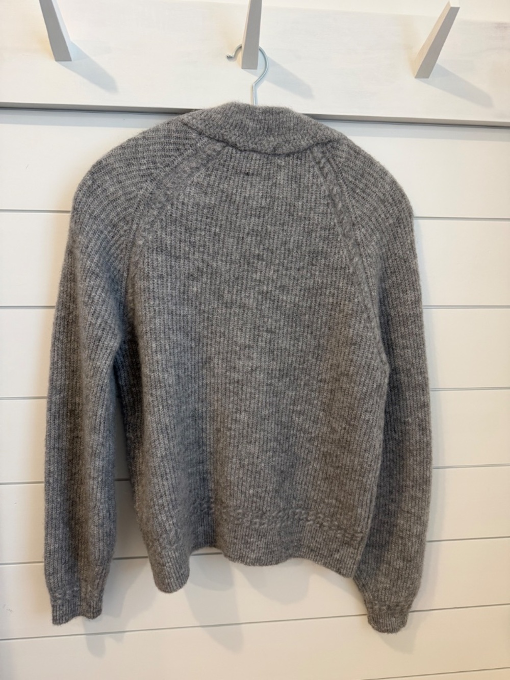 Sezane Cody Jumper Mid Heather Grey - Size XS - Picture 3 of 4
